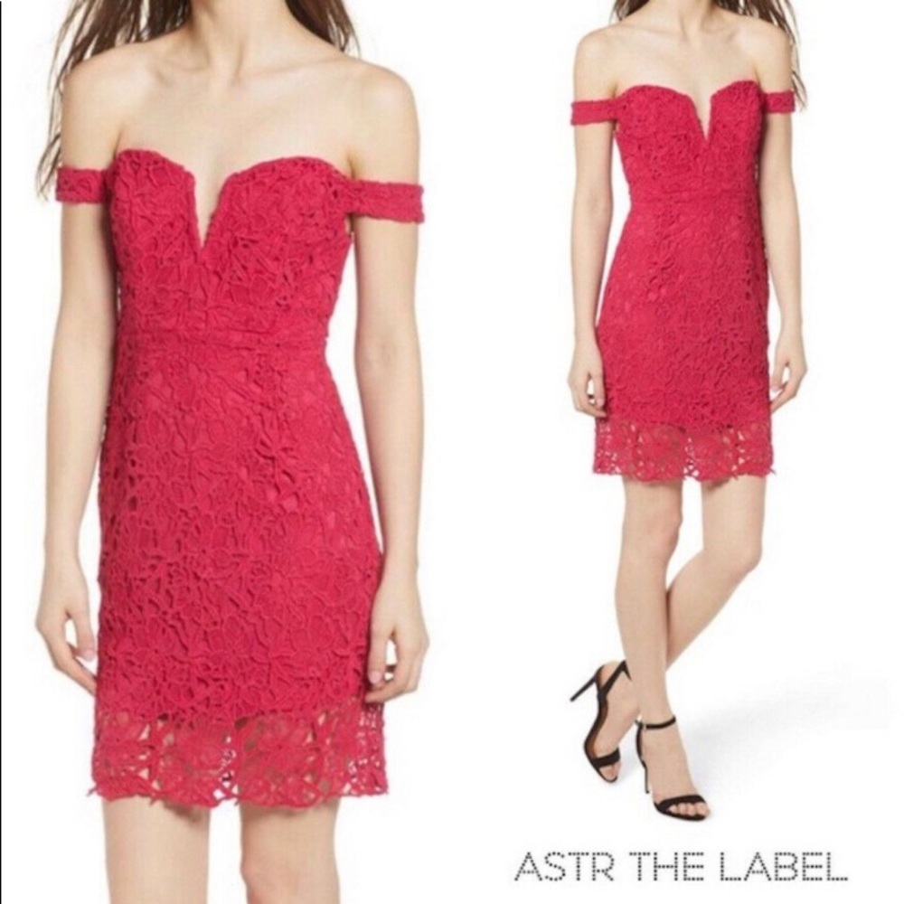 Astr The Label Lace midi dress size large